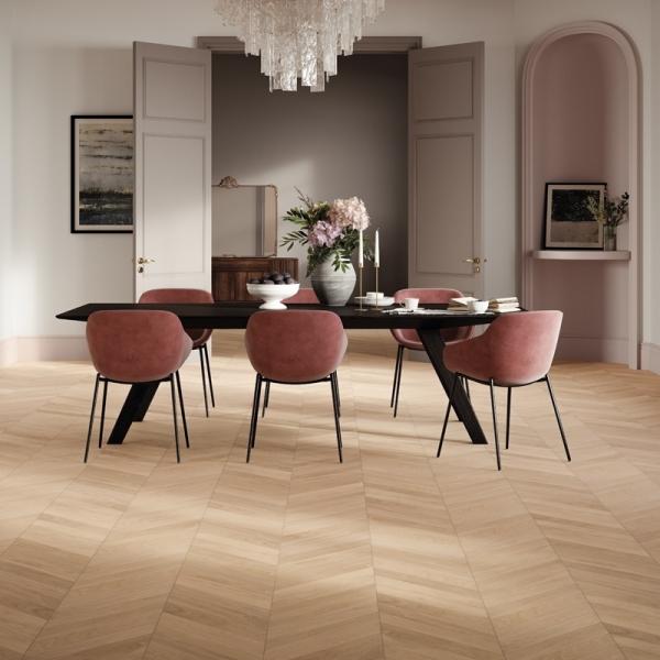 Parador Parkett Trendtime 10 Eiche weiß matt lackiert Natur Chevron-Stab